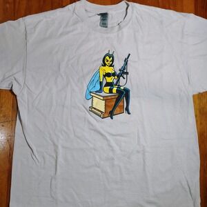 T Shirt XL Protect the Hive Killer Bees Honey Graphic Tee beekeeper hot queen